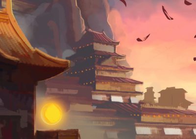 Red Bull: Digitally painted illustrations for Street Fighter event