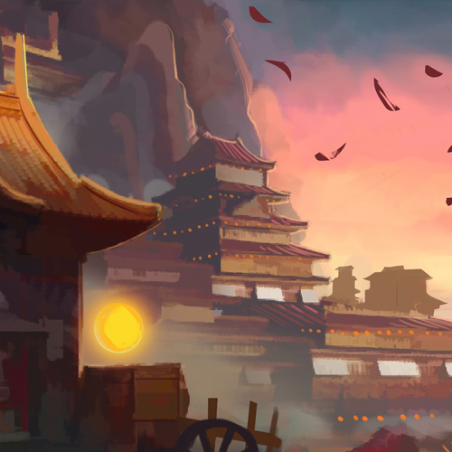 Red Bull: Digitally painted illustrations for Street Fighter event